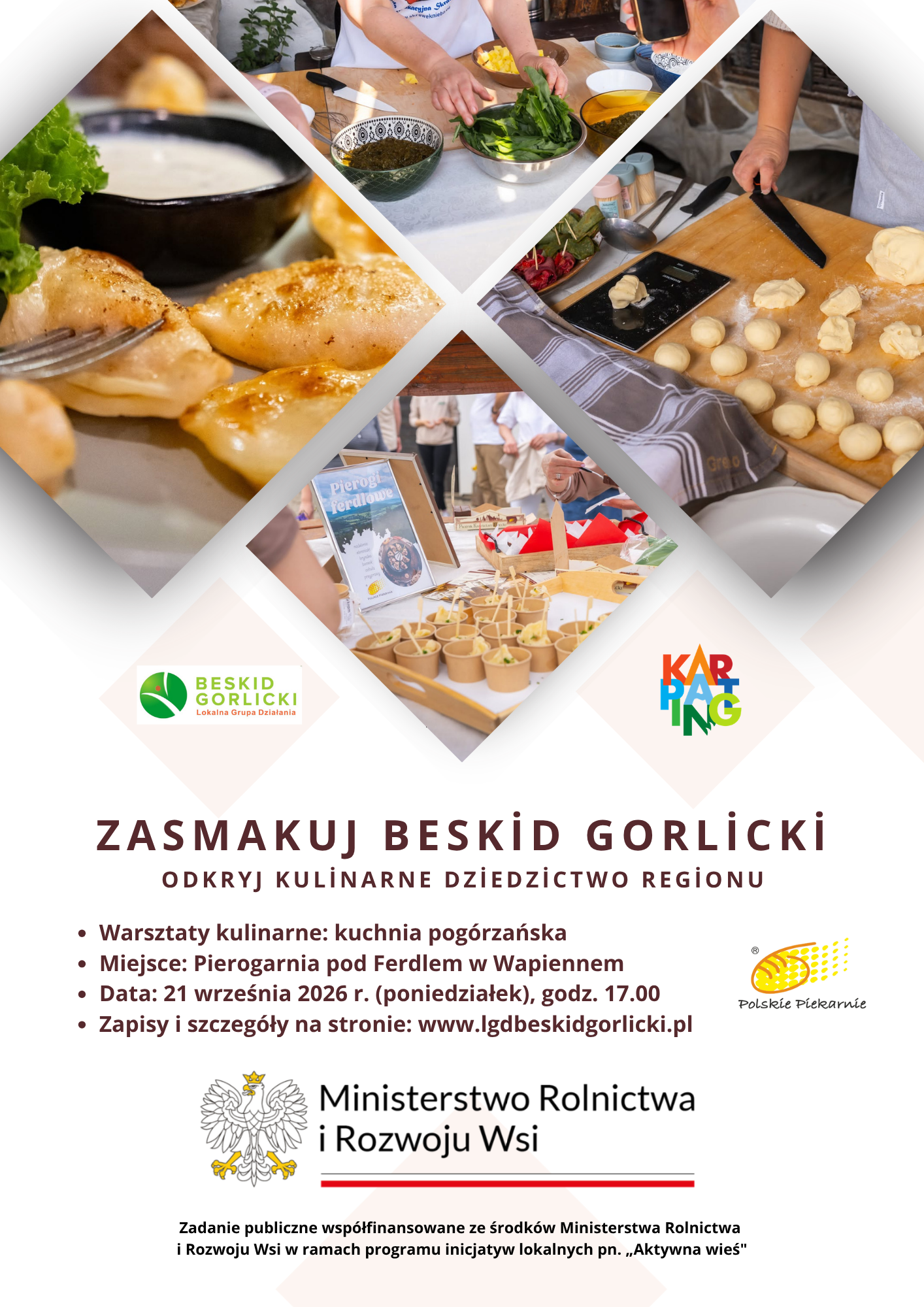 plakat zaproszenie na warsztaty