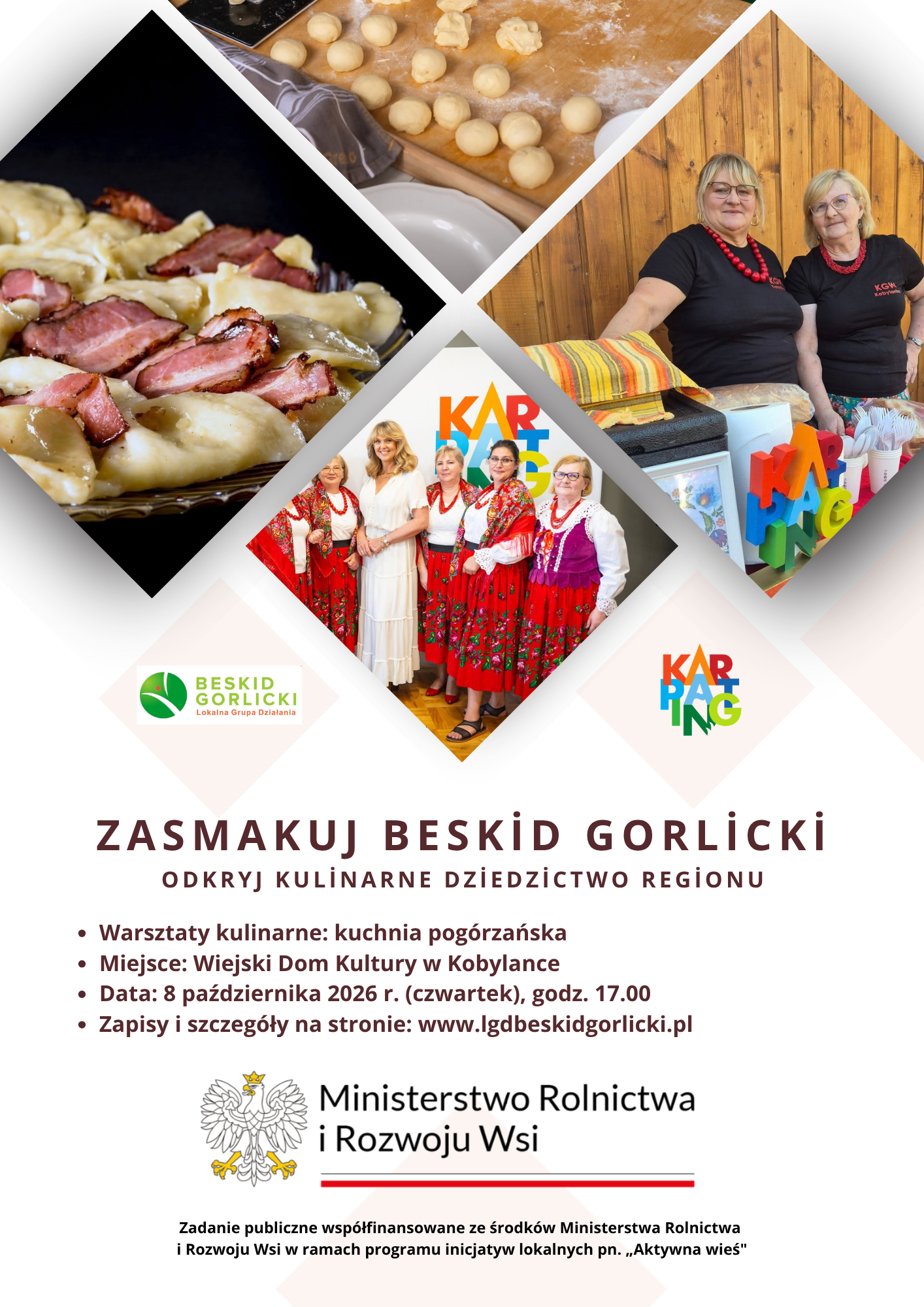 zaproszenie na warsztaty kulinarne
